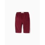 Pantalon en velours côtelé en coton rouge foncé Pantalon en velours côtelé en coton rouge foncé