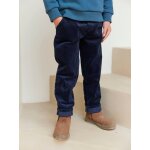 Pantalon en velours côtelé garçon facile à enfiler marine Pantalon en velours côtelé garçon facile à enfiler marine