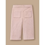 Pantalon en velours festonn� b�b� rose poudre