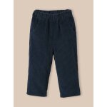 Pantalon velours en grosses c�tes b�b� bleu ombre