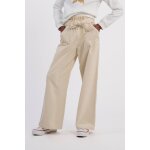 Pantalon en velours, taille paper bag cru