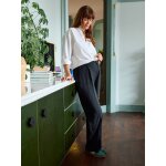 Pantalon de ville coupe large before and after noir