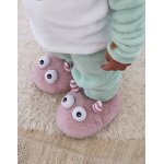 Pantoufles en peluche rose fonc�