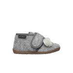 Pantoufles en tissu bidaim gris -