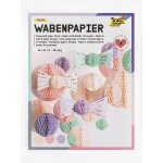 Papier alv�ol� pastel folia 33�42 cm 4 feuilles multicolore