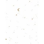 Papier peint intiss� moon and stars blanc