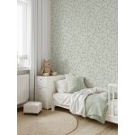 Papier peint jolis bourgeons vert