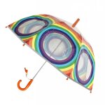 Parapluie cloche transparent arc en ciel