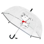 Parapluie cloche transparent blanc