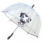 Parapluie cloche transparent chien