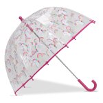 Parapluie cloche transparent, ouverture facile et scurisante pvc / licorne arc en ciel