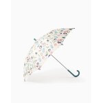 Parapluie avec motif de petits animaux jaune