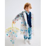 Parapluie transparent avec motif jaune