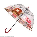 Parapluie transparent tony tony chopper - one piece rouge