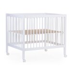 Parc pour b�b� en bois + roues 95x75 cm parc 99 blanc ancien