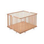 Parc carr gaby bois naturel vernis