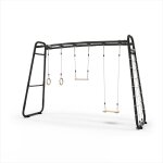 Parcours sportif enfant ext�rieur barres de traction jardin getset monkeybar mb310 noir