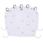 Pare - soleil universel poussette et si�ge auto uv upf50 + plumes blanc