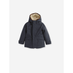 Parka 3 en 1 garon avec blouson amovible marine gris