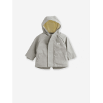 Parka 3 en 1 mi - saison bb avec gilet sans manches en sherpa amovible vert sauge