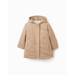 Parka 3 - en - 1 rembourr�e avec capuche beige clair