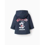Parka en caoutchouc avec capuche mickey bleu foncé Parka en caoutchouc avec capuche mickey bleu foncé