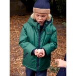 Parka à capuche doublée polaire garçon vert Parka à capuche doublée polaire garçon vert