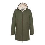 Parka  capuche double sherpa kaki