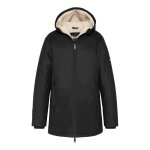 Parka  capuche double sherpa noir