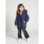 Parka fille  capuche double imitation fourrure marine
