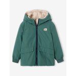 Parka � capuche r�versible gar�on vert sauge
