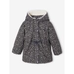 Parka  capuche romantique fille marine