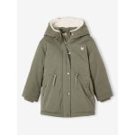 Parka  capuche romantique fille vert