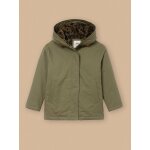 Parka courte double lopard - collection junior vert olive