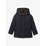 Parka courte fille doubl�e l�opard encre