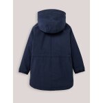 Parka double imitation fourrure marine