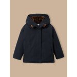 Parka doubl�e l�opard fille marine