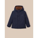 Parka doubl�e sherpa gar�on marine