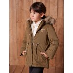 Parka fille 3 en 1 hiver à capuche kaki Parka fille 3 en 1 hiver à capuche kaki