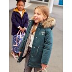Parka fille 3 en 1 hiver � capuche vert