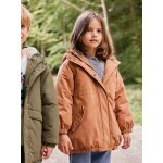 Parka fille � capuche doubl�e imitation fourrure camel