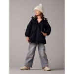 Parka fille à capuche doublée imitation fourrure noir Parka fille à capuche doublée imitation fourrure noir