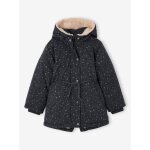 Parka fille � capuche romantique anthracite