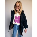 Parka fille doubl�e noir