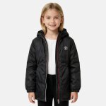 Parka fille imprim�e noir