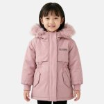 Parka fille imprim�e rose