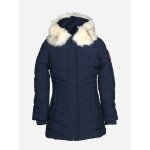 Parka fille matelass�e bleu fonc�