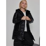 Parka fille en tissu technique � capuche noir