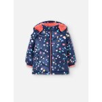 Parka fille tissu technique gomtrique multicolore