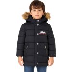 Parka garcon gar�on imprim� noir